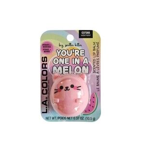 L.A. COLORS You're One In A Melon HEY SMITTEN KITTEN  WATERMELON Lip Balm